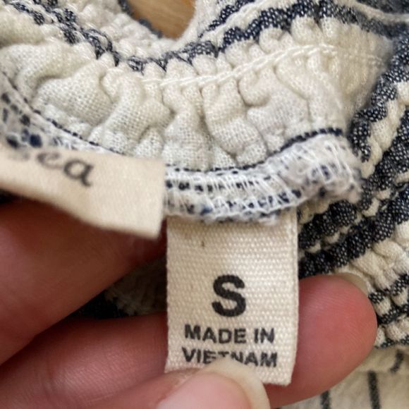 LAND ‘N SEA Wide Leg Striped Linen Blend Ankle Pants - Picture 10 of 11